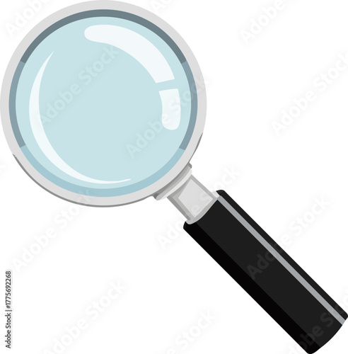 magnifying glass isolated on white