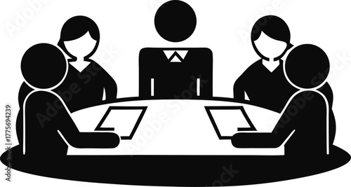 Teamwork and Collaboration in Business Meeting Setting Discussion