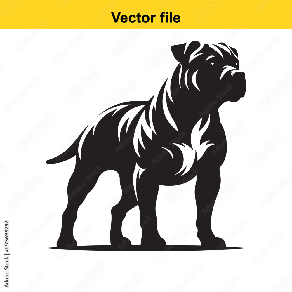 Fototapeta premium dog victor style minimalistic logo