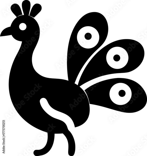 Brutal contemporary figure star oval spiral flower and other primitive elements