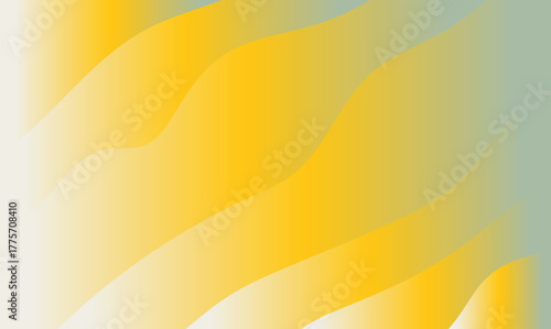 Abstract Wavy Gradient Background with Yellow and Green Hues, Featuring Smooth Flowing Lines for Modern Digital Design and Dynamic Visual Branding