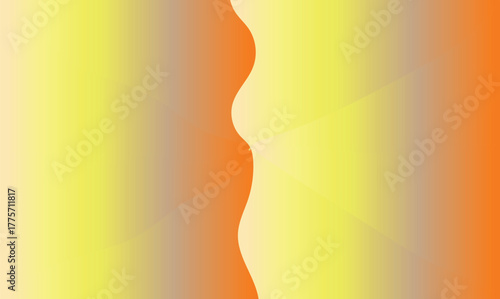 A captivating abstract background featuring a dynamic wavy line separating vibrant warm gradients of orange and yellow, creating a fluid and elegant visual experience ideal for modern design projects