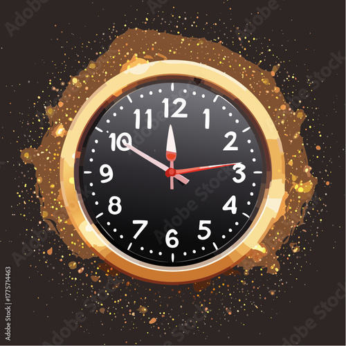 A digital clock counts down to midnight on a black background, highlighting the urgency of Black Friday sales.