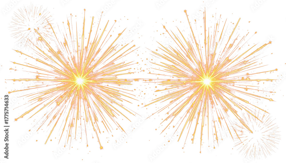 Obraz premium Warm glowing stardust particles PNG transparent background overlay