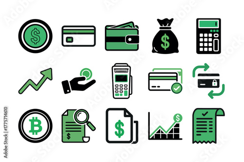 Finance, Banking, and Payment Icons | Business Money Vector Pack