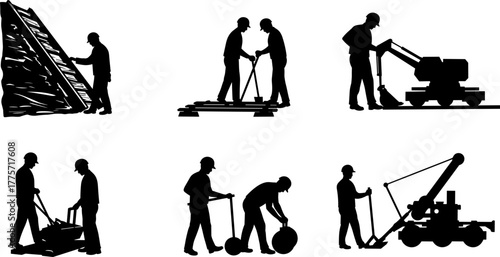 silhouettes of people in the city