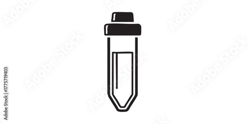 spectrophotometer cuvette icon vector