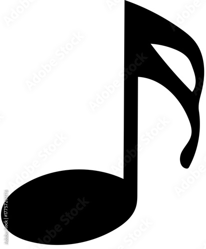 Bold Music Notes Vector Icon