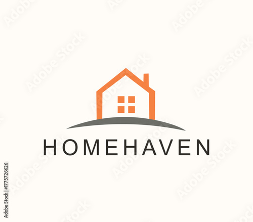 A professional real estate logo representing trust, growth, and modern architecture — perfect for property and construction businesses.