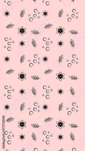 vector illustration of an abstract pattern phone wallpaper design 