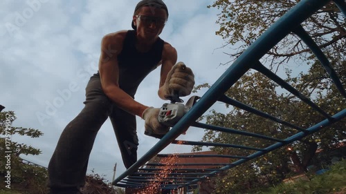 It is easy to cut metal, a bulgarian saw cuts metal, use an angle grinder