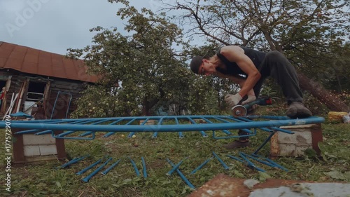 It is easy to cut metal, a bulgarian saw cuts metal, use an angle grinder