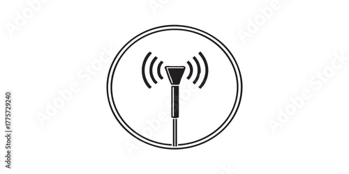 sonicator probe icon vector