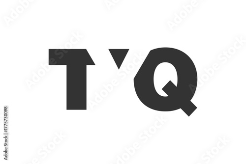 TYQ logo design. Initial letter T Y Q bold font style for tech startups, consulting, corporate branding. Creative company name, headlines typography identity, trendy logotype.