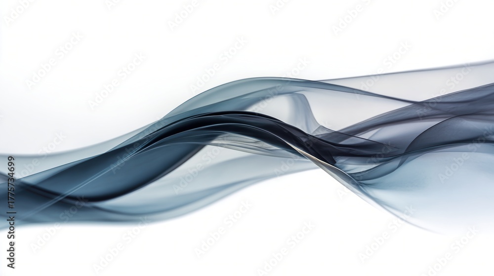 Obraz premium abstract composition featuring flowing, layered bands