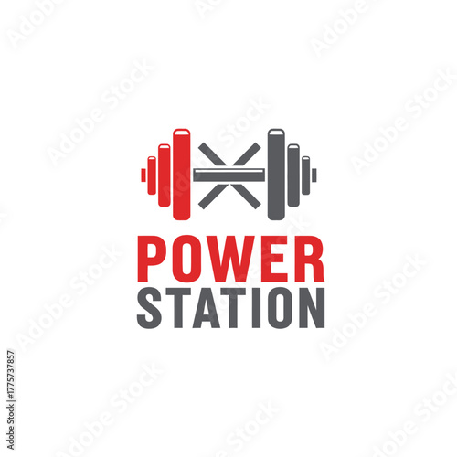 Dynamic fitness emblem for modern gym and workout facilities