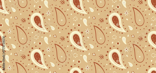 Fabric tradition a color ethnicity. Paisley striped seamless colourful. Hand-drawn chic at classical complexity.