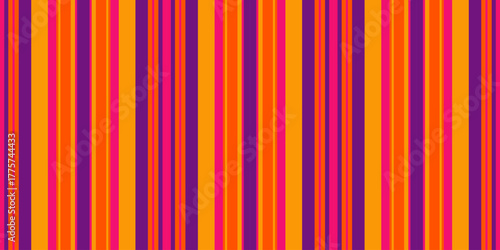 Vibrant vertical stripes in bold orange, purple, and pink create a dynamic, retroinspired pattern perfect for backgrounds, textiles, or website design.