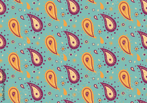 Herb ethereal, cool flower. Template paisley, carpet decorative. Asian twisted in striped luxury.