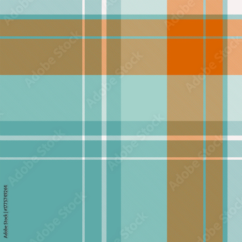 Party check seamless textile, neutral vector plaid background. W