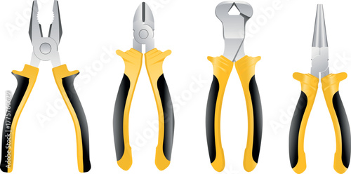 pliers isolated on white background