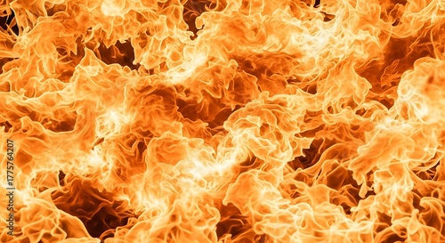 Dynamic Orange Flames Fiery Texture Inferno Heat Blaze Hellfire Combustion Abstract Background Hot Intense Wild Warm Burning Hell