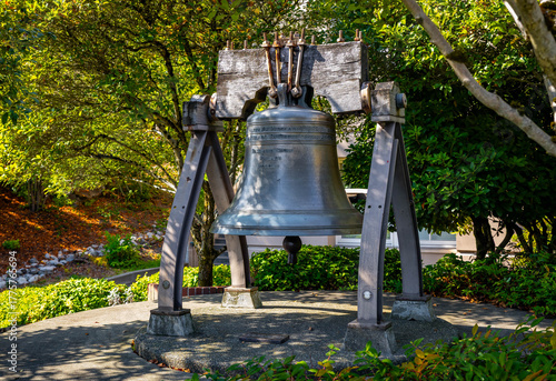 Washington State's Liberty Bell Replica in Tacoma's Federal Courthouse Plaza.