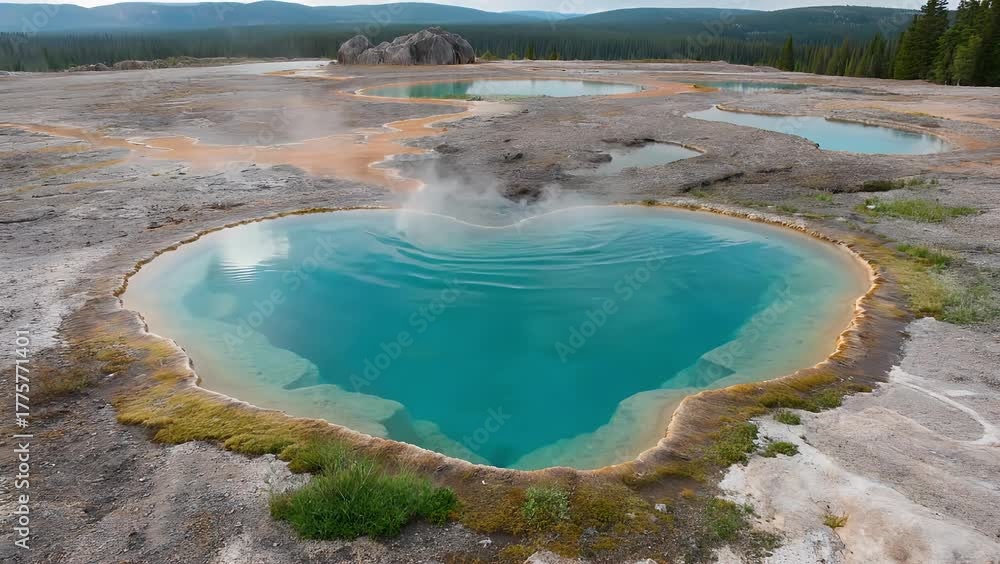 thermal spring located within a major geyser area recognized for its ...