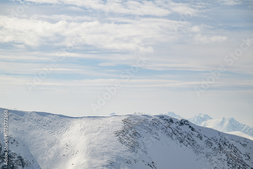 Mountains covered with snow
