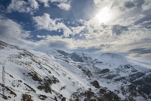Mountains covered with snow
