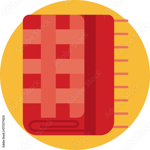 A lightweight scarf, often patterned, worn around the neck for style and warmth.