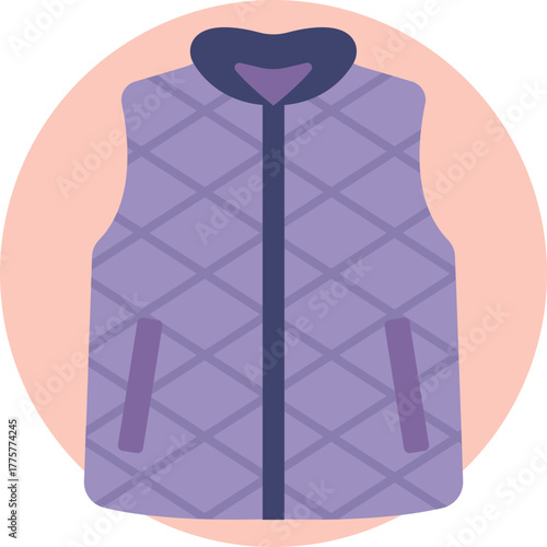 Sleeveless warm layer for cooler autumn days.