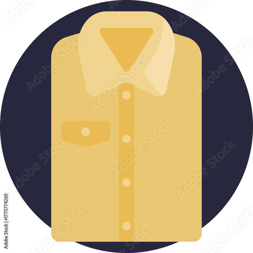 Icon of a long-sleeve shirt commonly worn during autumn for light warmth and layering.