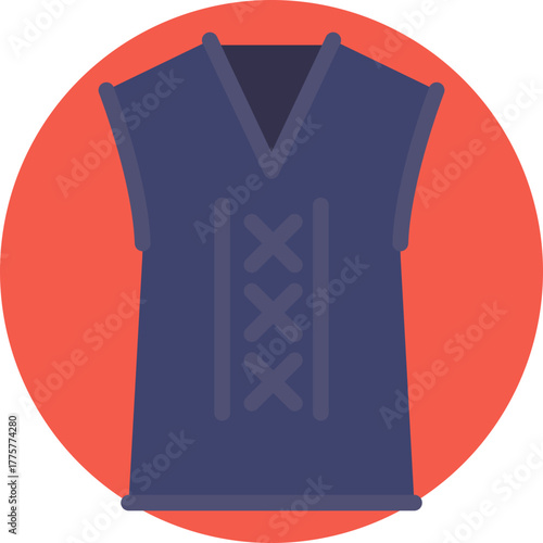 A warm, sleeveless knitted sweater perfect for layering in autumn.