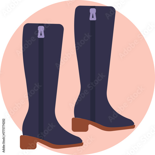 Sturdy footwear designed for cool autumn weather.