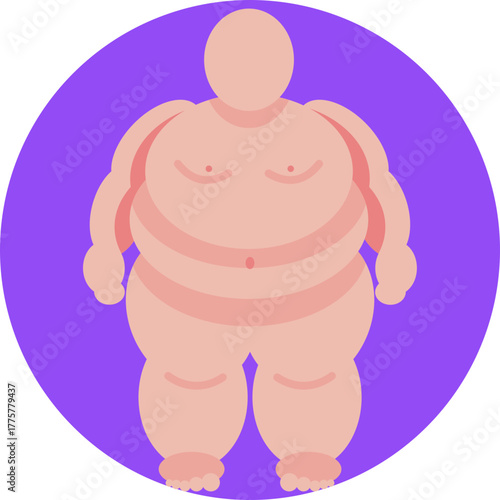 Symbolizes obesity awareness or related medical concerns.