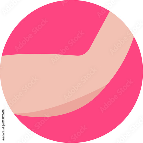 Overweight arm – Depiction of an arm with excess fat, illustrating obesity.