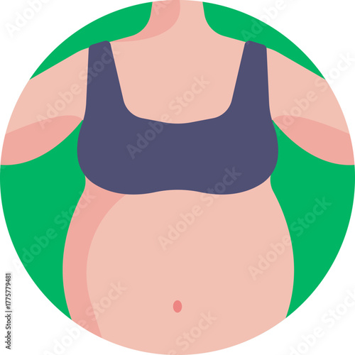 Person with excess body weight – Represents an individual classified as overweight.