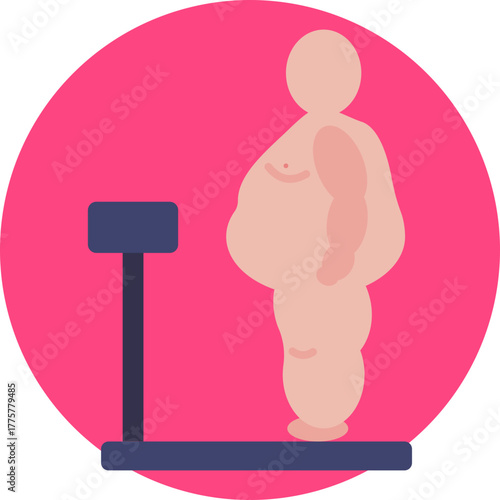 Person standing on a scale to check body weight.