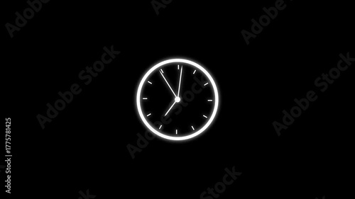 Wallpaper Mural New analog clock animation. animated clock, clock icon concept . analog clock 24 hour day fast speed sign symbol. watch icon ,Clock Counting Down 24 Hour Day Fast Speed.4k Torontodigital.ca