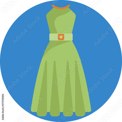 A lightweight, sleeveless green dress ideal for warm summer days.