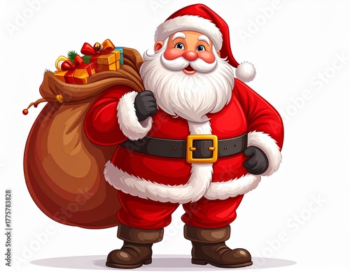santa claus with gifts