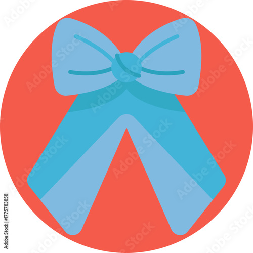 Decorative ribbon tied into a bow, often used to accessorize summer dresses or hats.