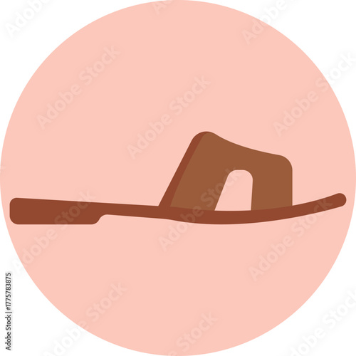 Open footwear designed for warm weather, often with straps and a flat sole.