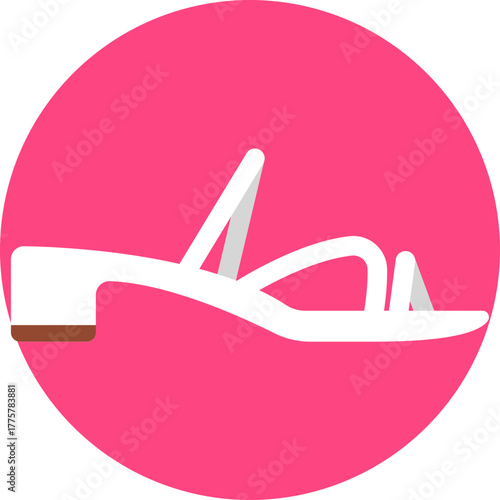 Open-toe footwear designed for warm weather.