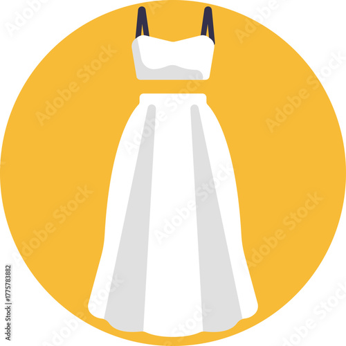 Depicts a light sleeveless top paired with a short skirt, symbolizing casual summer fashion.