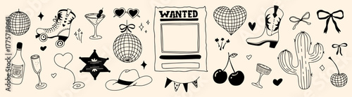 Country Western Celebration Clipart Collection