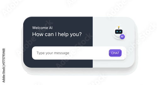 AI Chatbot Interface Seamless Customer Service and Virtual Assistant Communication Modern Digital Interaction