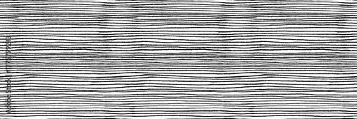 Pencil thin horizontal lines seamless pattern. Parallel horizontal crayon stripes and doodle lines banner background. Rough graphic wallpaper print, wavy chalk strokes texture. Ink illustration.