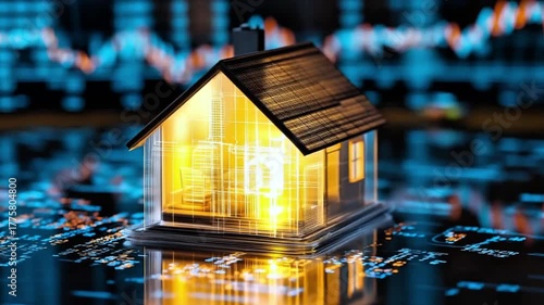 Real Estate Technology and Investment: Miniature House Model on Digital Data Platform with Financial Charts